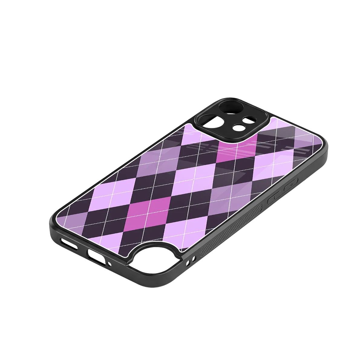 Argyle Purple stylish phone case for cmf nothing phone 2 pro | glossy glass and slim fit