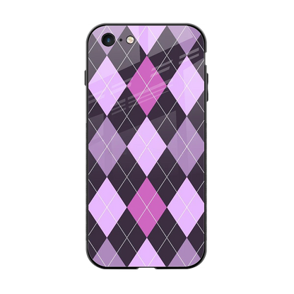 Argyle Purple back phone cover | glass case for iphone 6s plus