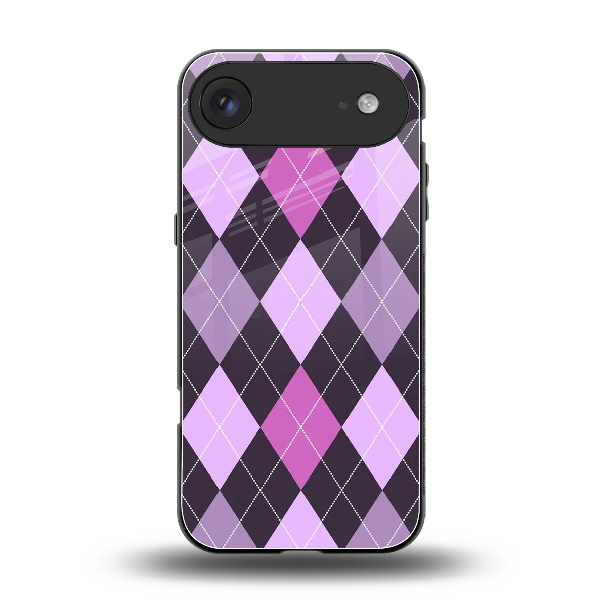 Argyle Purple back phone cover | glass case for iphone air