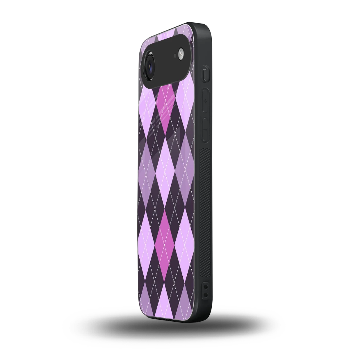 Argyle Purple iphone air mobile cover | shockproof glass phone case
