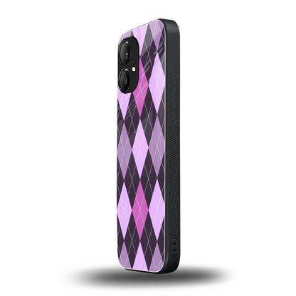 Argyle Purple nothing phone 1 mobile cover | shockproof glass phone case