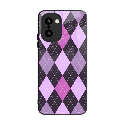 Argyle Purple back phone cover | glass case for oneplus 15r
