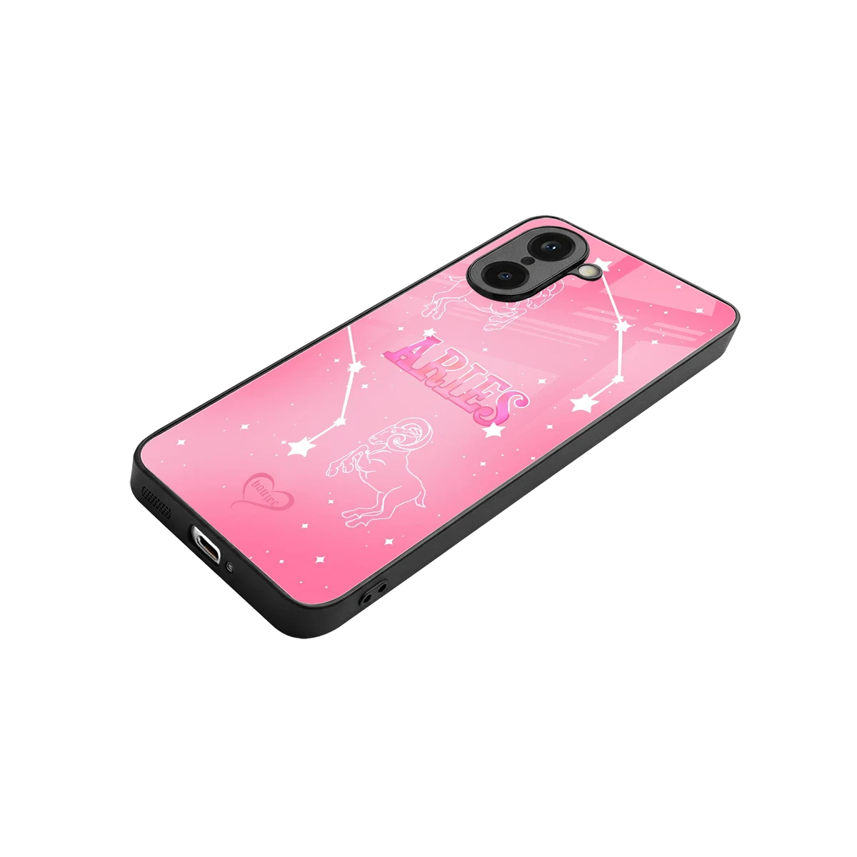 Aries Aura stylish phone case for oneplus nord ce5 5g | glossy glass and slim fit