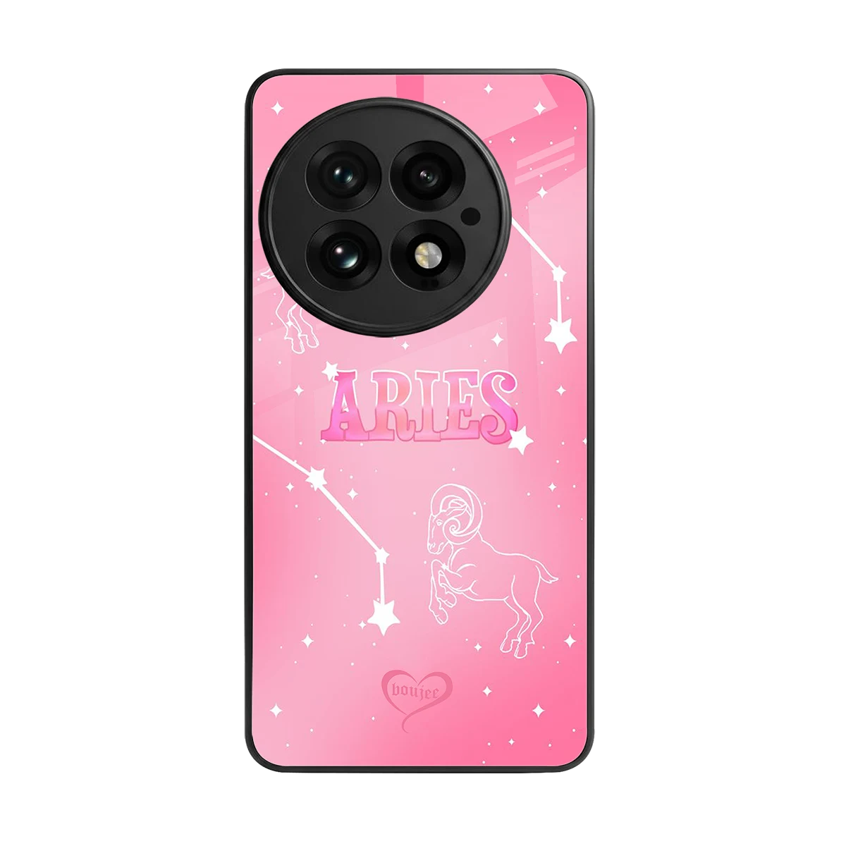 Aries Aura back phone cover | glass case for oneplus 13