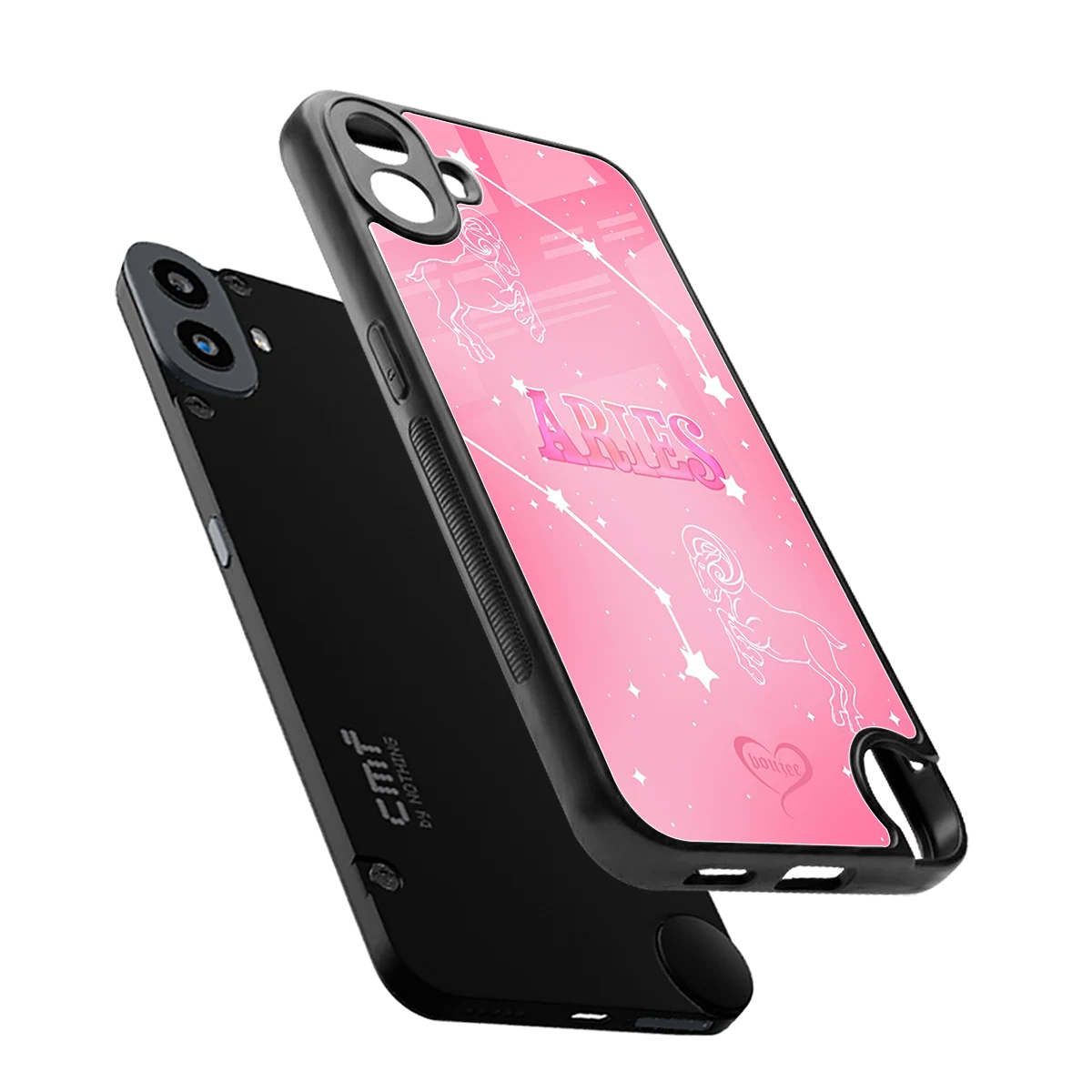 Aries Aura sleek cmf nothing phone 1 cover with tempered glass back and TPU edges
