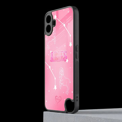 Aries Aura cmf nothing phone 1 mobile cover | shockproof glass phone case