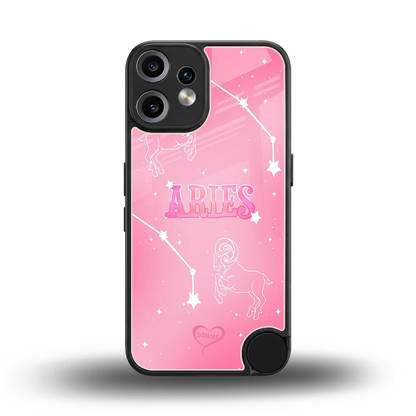 Aries Aura back phone cover | glass case for cmf nothing phone 2 pro