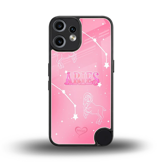 Aries Aura back phone cover | glass case for cmf nothing phone 2 pro