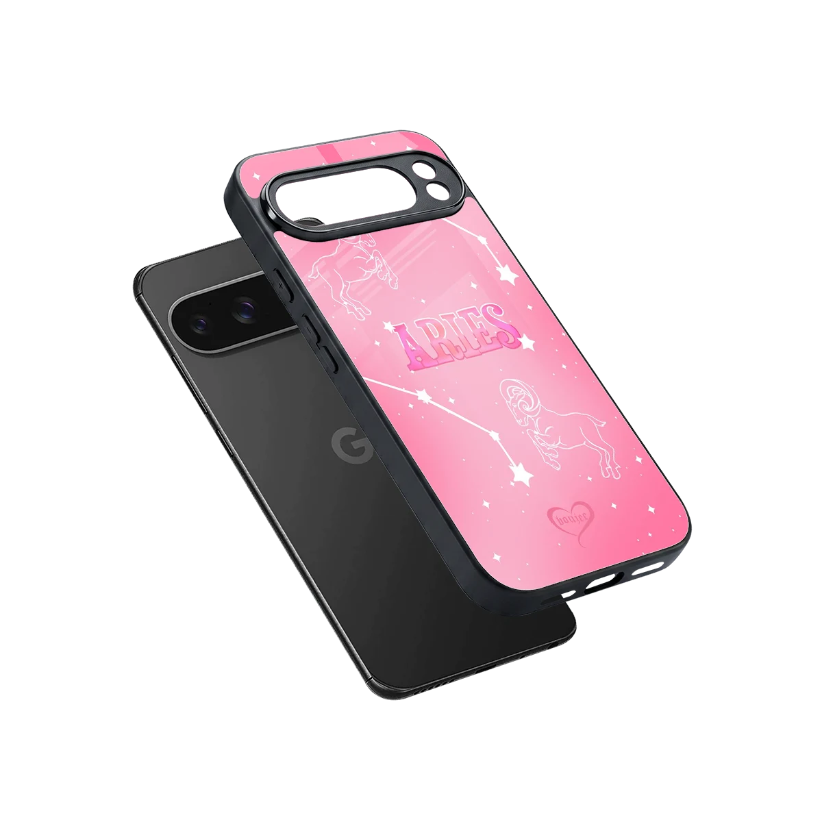 Aries Aura sleek google pixel 10 pro xl cover with tempered glass back and TPU edges