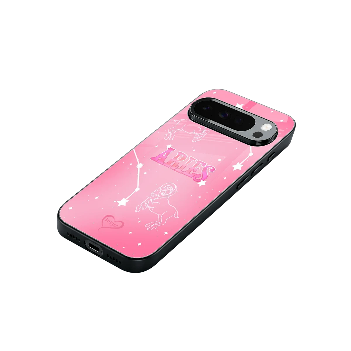 Aries Aura stylish phone case for google pixel 10 pro xl | glossy glass and slim fit