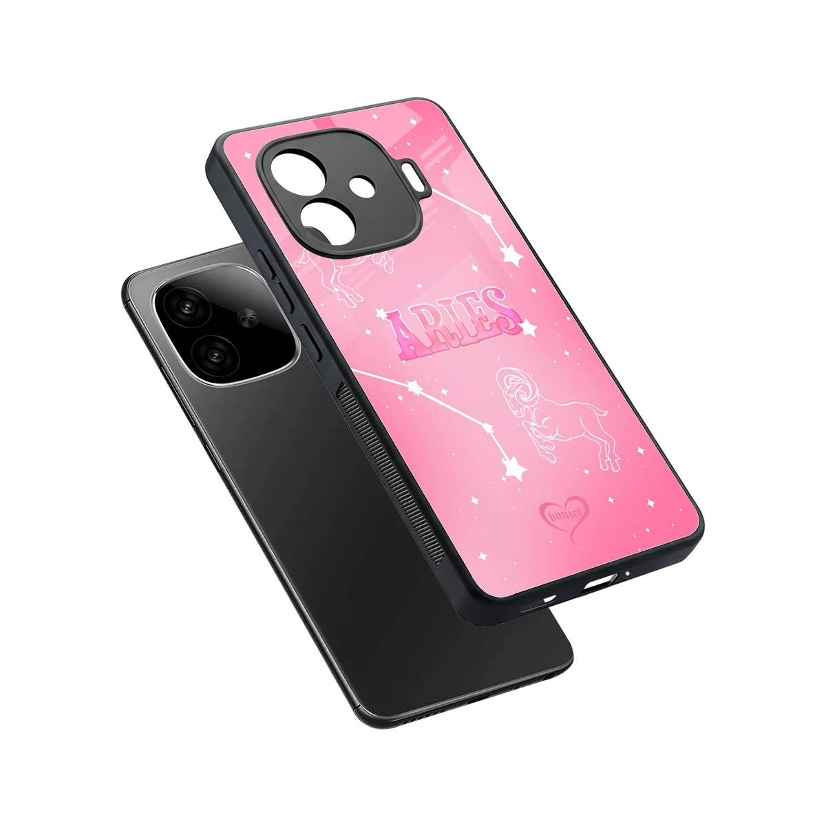 Aries Aura sleek iqoo neo 10r 5g cover with tempered glass back and TPU edges