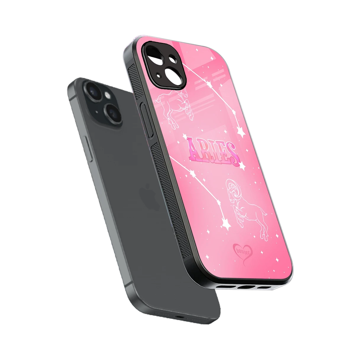 Aries Aura sleek iphone 14 plus cover with tempered glass back and TPU edges