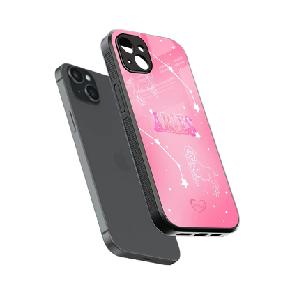 Aries Aura sleek iphone 14 plus cover with tempered glass back and TPU edges