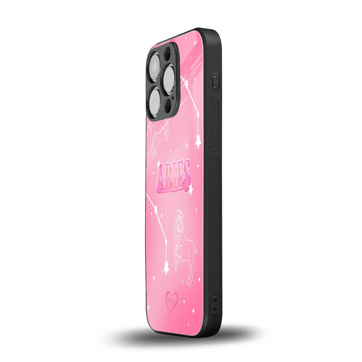 Aries Aura iphone 15 pro mobile cover | shockproof glass phone case