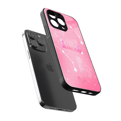 Aries Aura sleek iphone 15 pro cover with tempered glass back and TPU edges