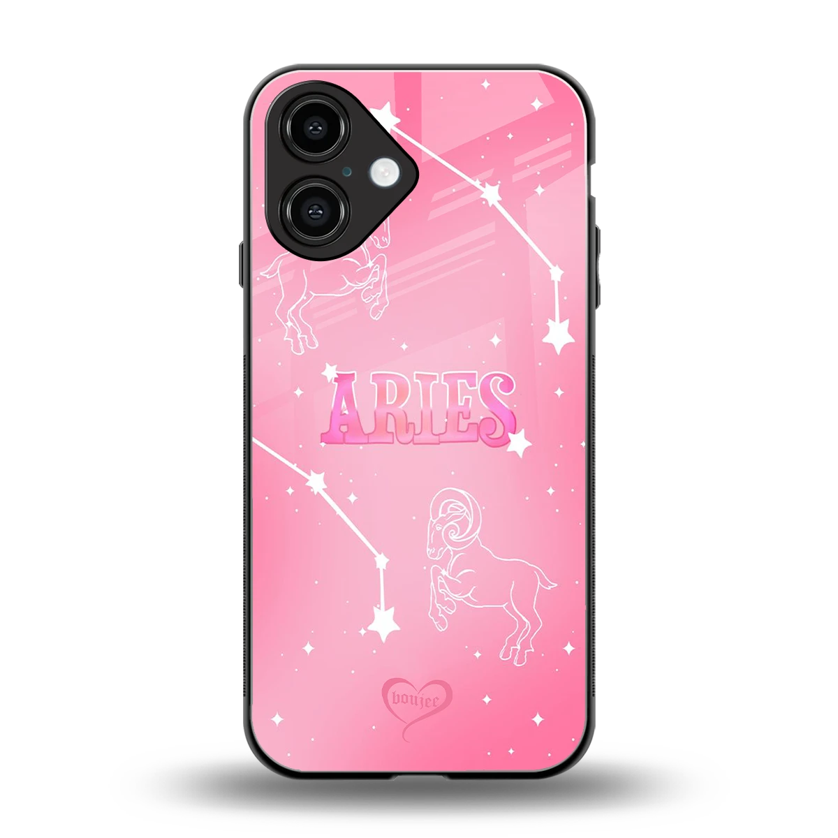 Aries Aura back phone cover | glass case for iphone 16