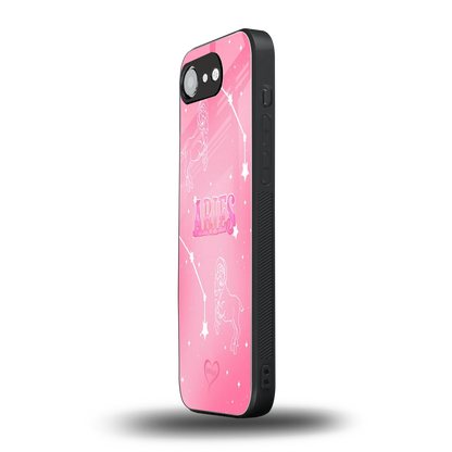 Aries Aura iphone 17e mobile cover | shockproof glass phone case
