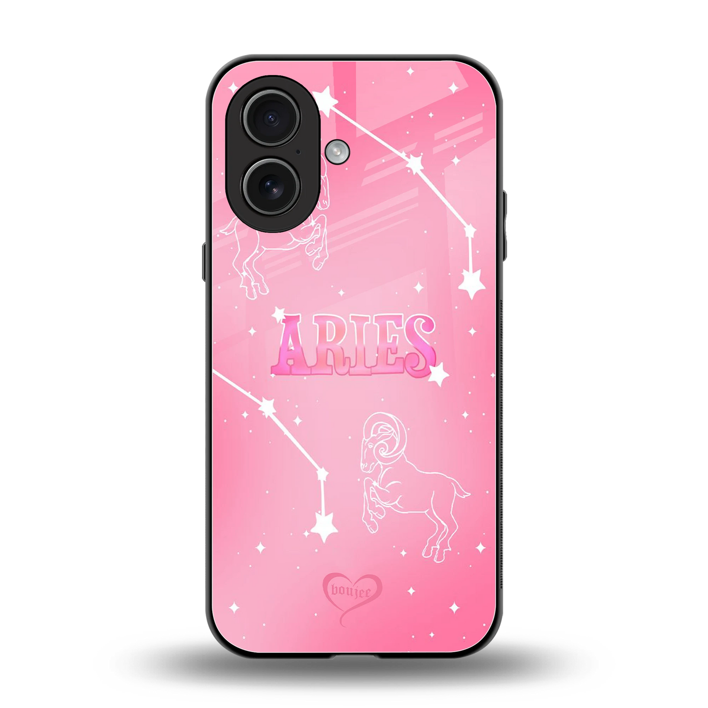 Aries Aura back phone cover | glass case for iphone 17
