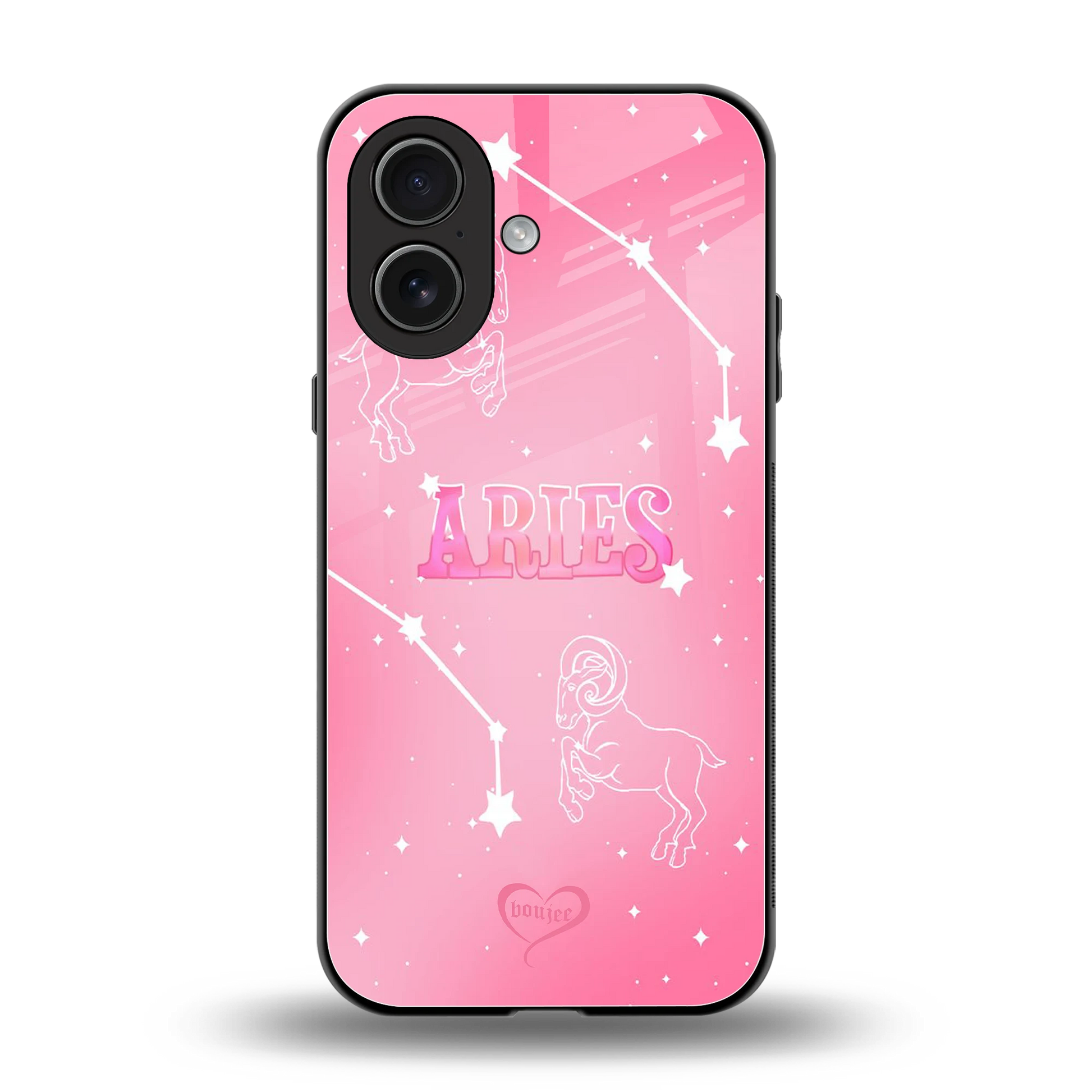 Aries Aura back phone cover | glass case for iphone 17