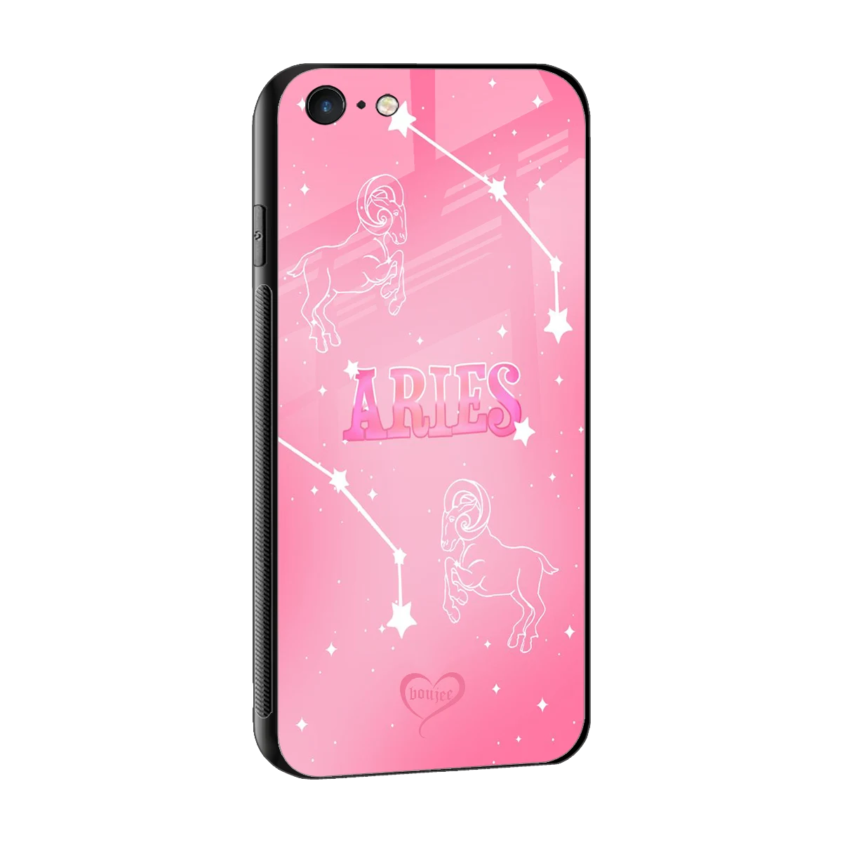 Aries Aura sleek iphone 6s plus cover with tempered glass back and TPU edges