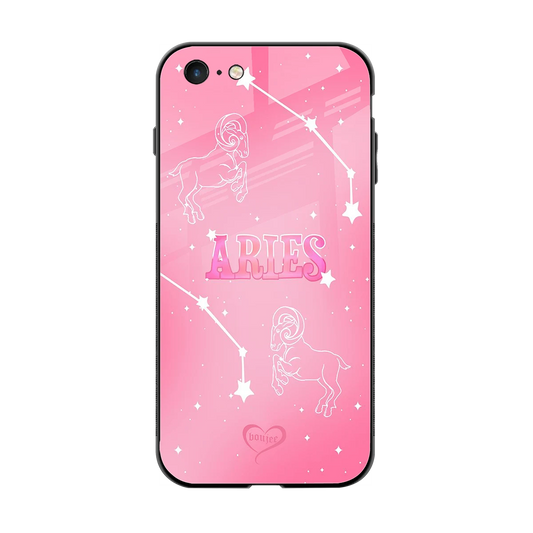 Aries Aura back phone cover | glass case for iphone 6s plus