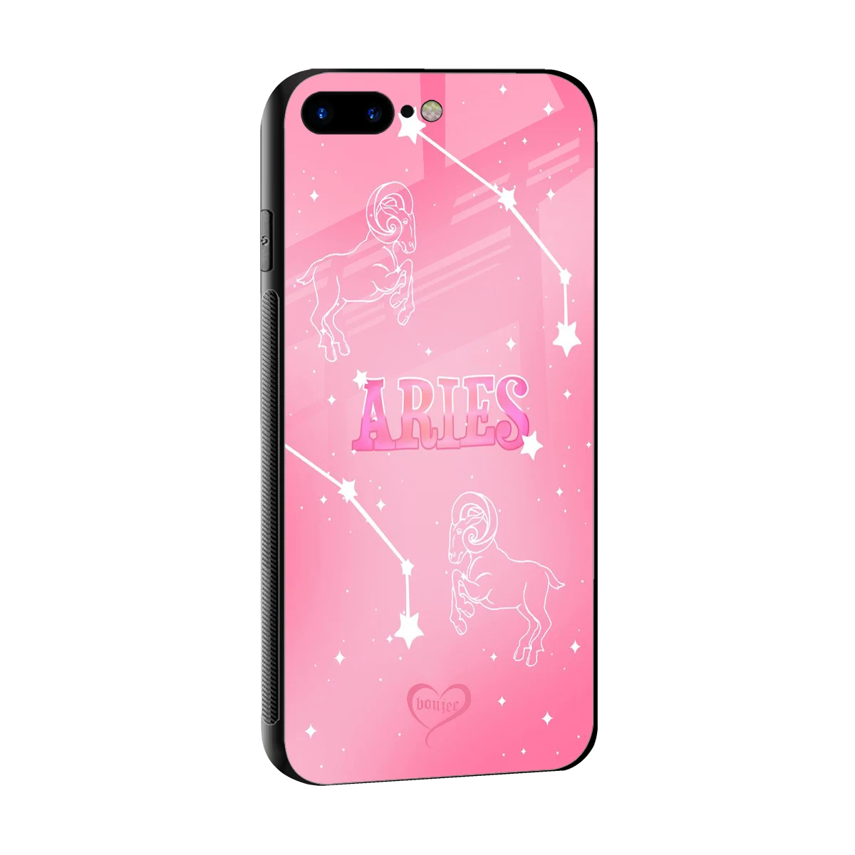 Aries Aura sleek iphone 7 plus cover with tempered glass back and TPU edges
