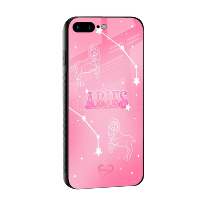 Aries Aura sleek iphone 8 plus cover with tempered glass back and TPU edges