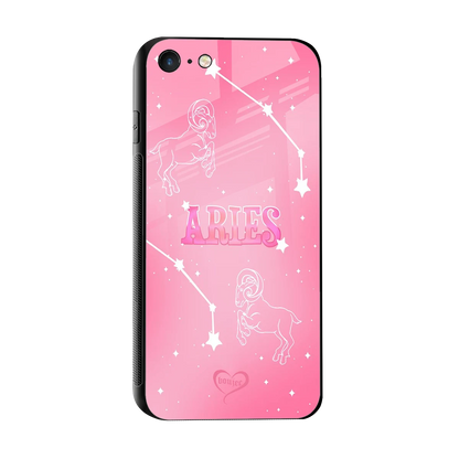 Aries Aura sleek iphone 7 cover with tempered glass back and TPU edges