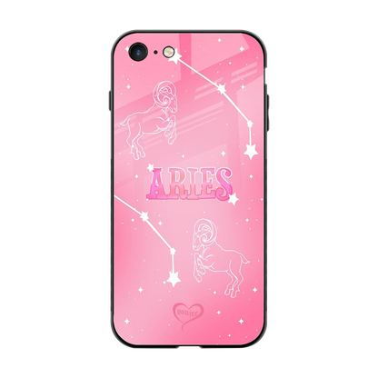Aries Aura back phone cover | glass case for iphone 7