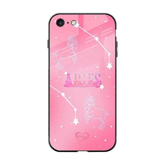 Aries Aura back phone cover | glass case for iphone 7