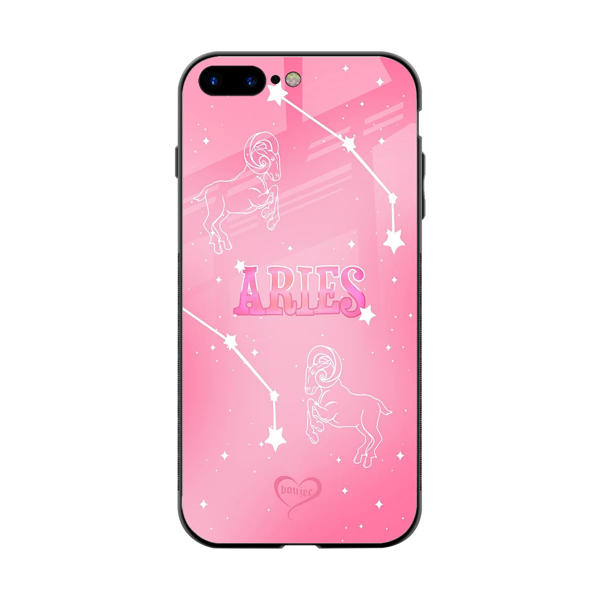 Aries Aura back phone cover | glass case for iphone 8 plus