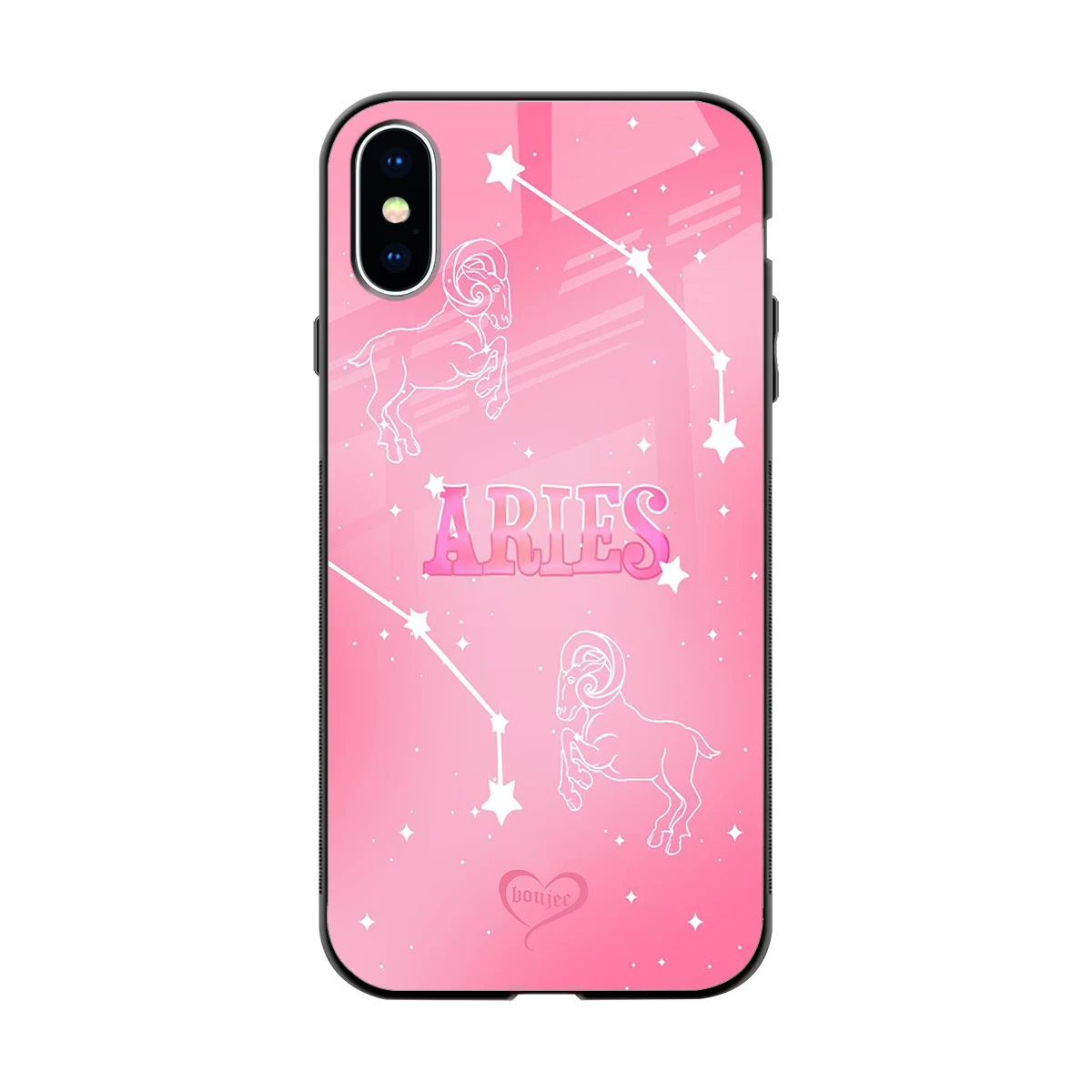Aries Aura back phone cover | glass case for iphone x