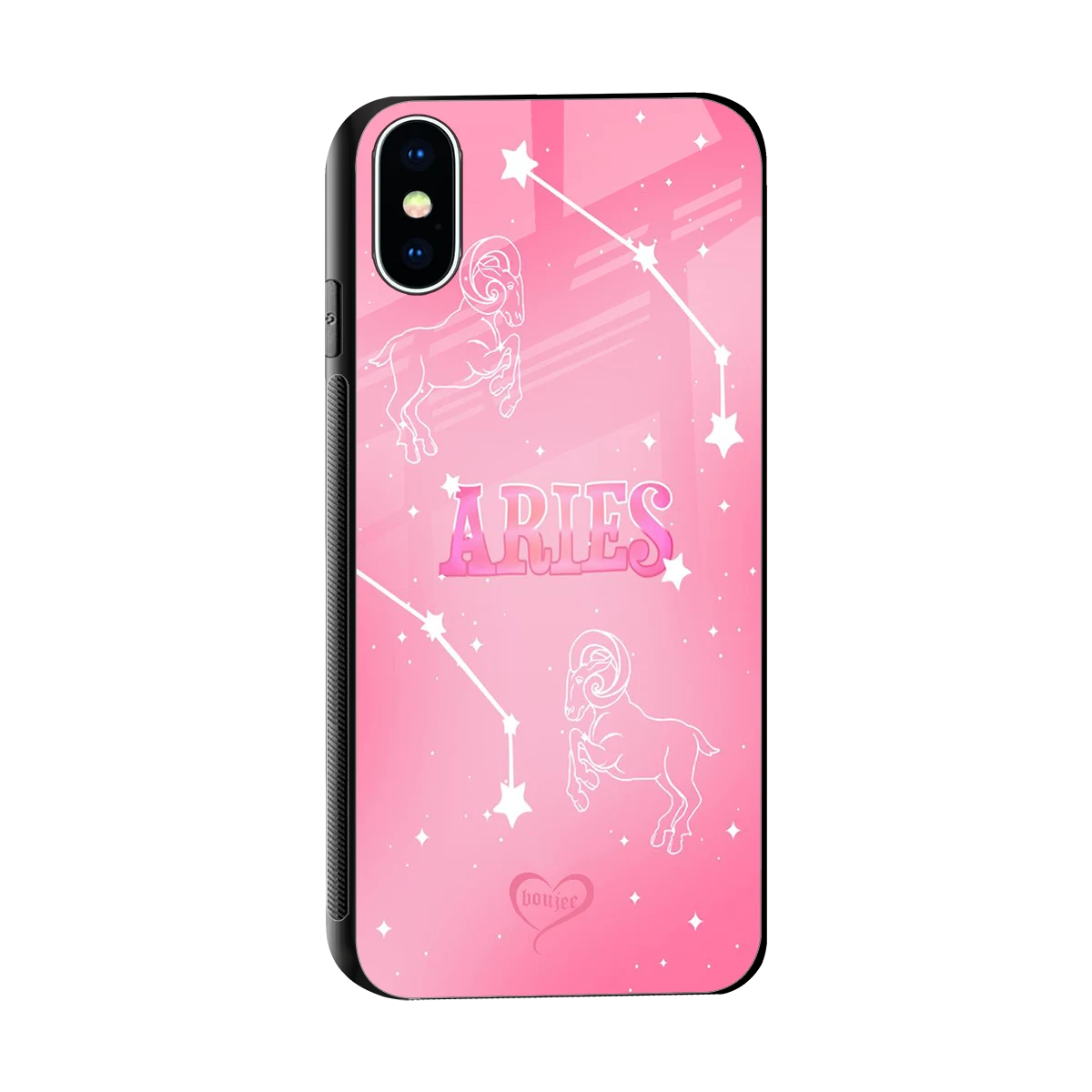 Aries Aura sleek iphone x cover with tempered glass back and TPU edges