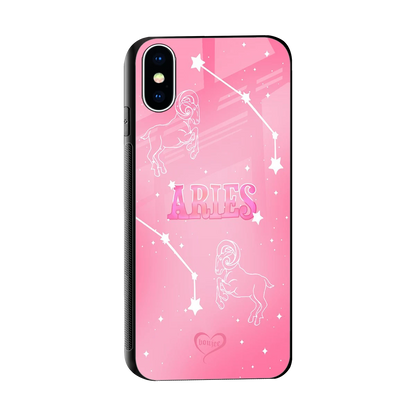 Aries Aura sleek iphone x cover with tempered glass back and TPU edges