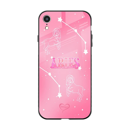 Aries Aura back phone cover | glass case for iphone xr