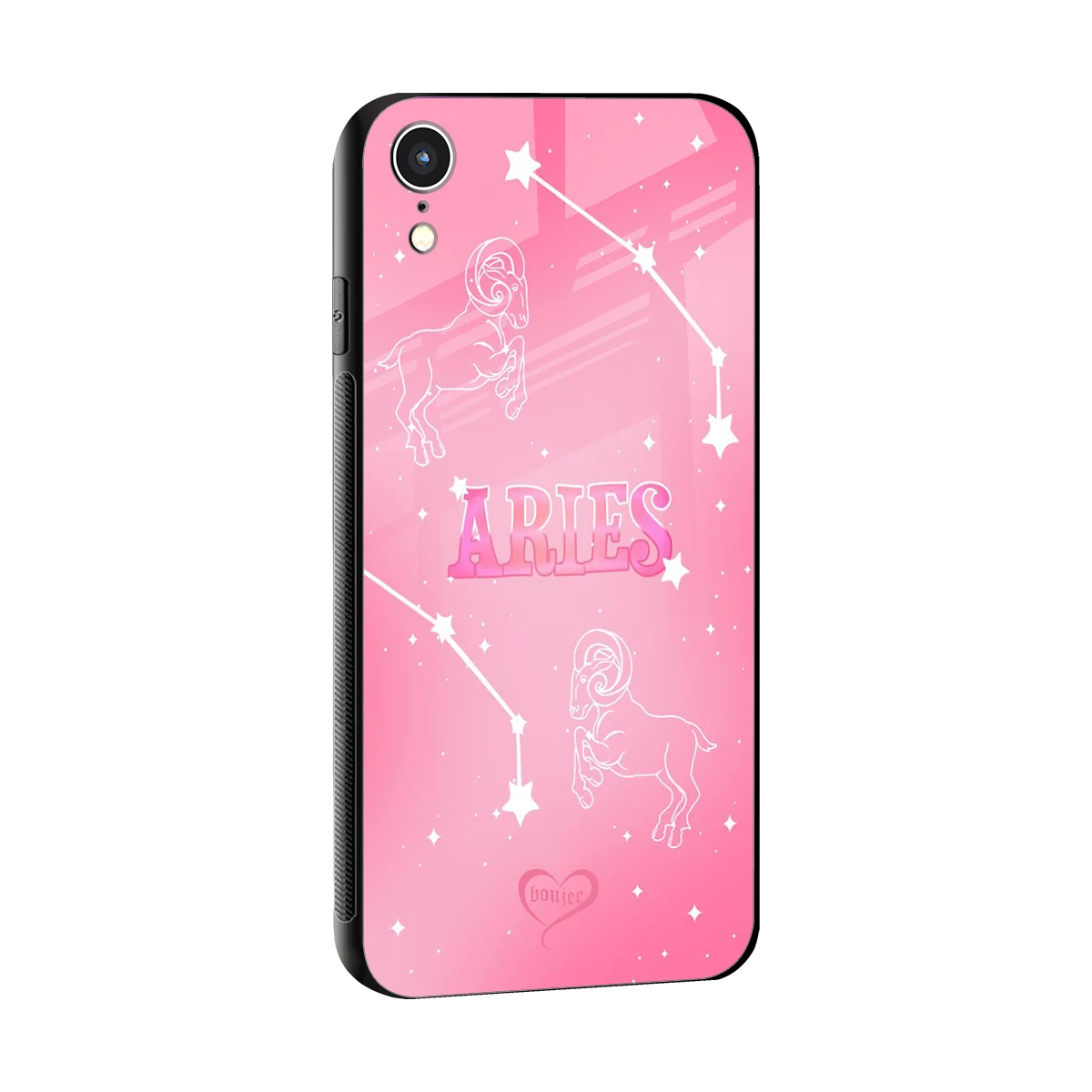 Aries Aura sleek iphone xr cover with tempered glass back and TPU edges