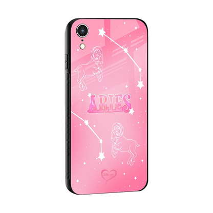 Aries Aura sleek iphone xr cover with tempered glass back and TPU edges
