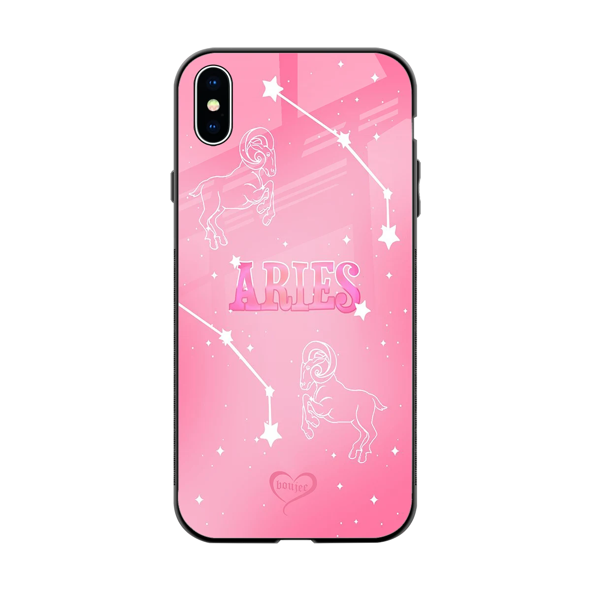 Aries Aura back phone cover | glass case for iphone xs max