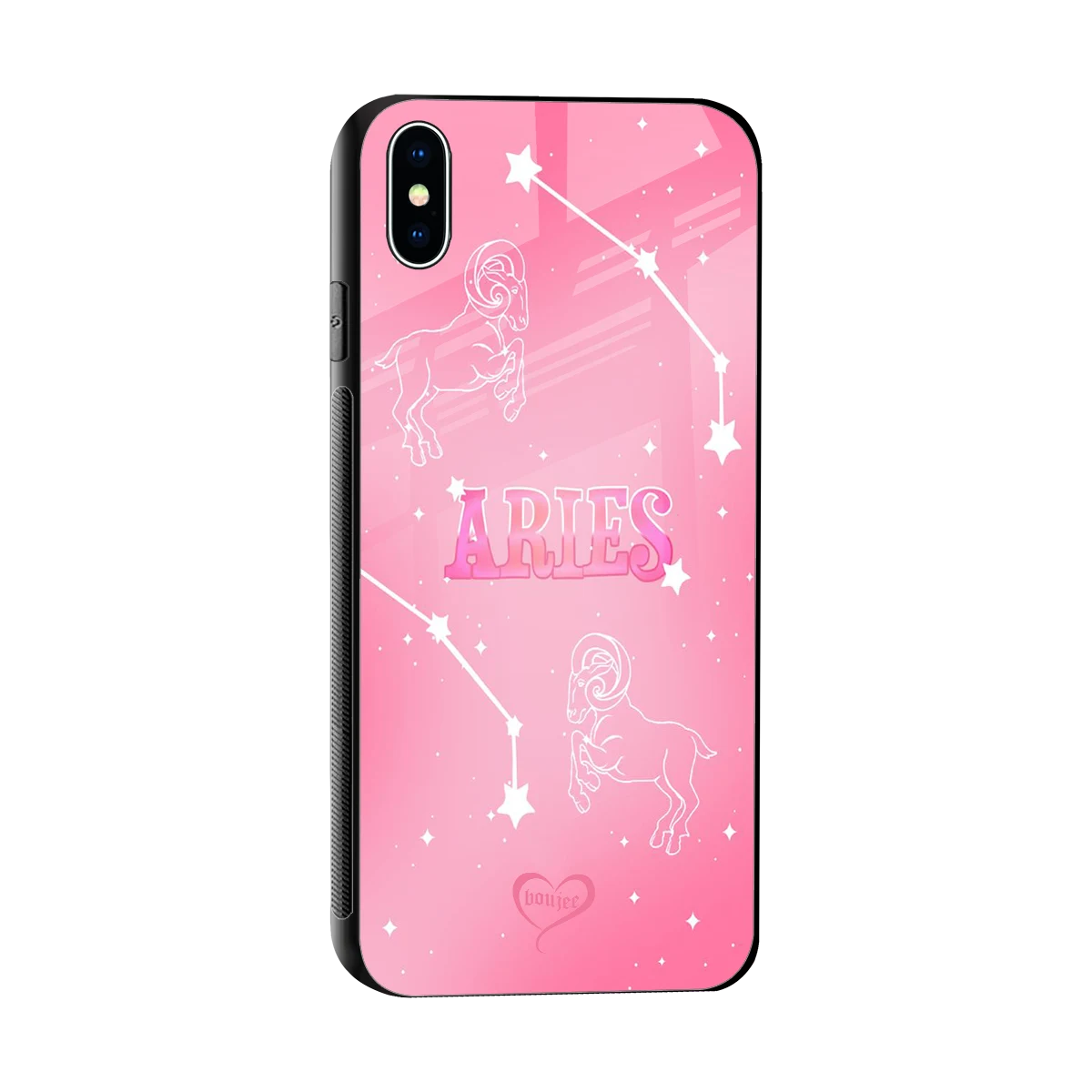 Aries Aura sleek iphone xs max cover with tempered glass back and TPU edges