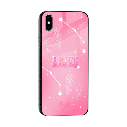 Aries Aura sleek iphone xs max cover with tempered glass back and TPU edges