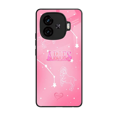Aries Aura back phone cover | glass case for iqoo neo 10r 5g