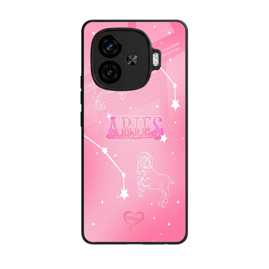 Aries Aura back phone cover | glass case for iqoo neo 10r 5g