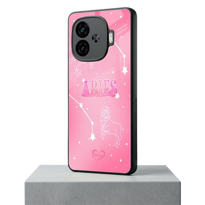Aries Aura iqoo neo 10r 5g mobile cover | shockproof glass phone case
