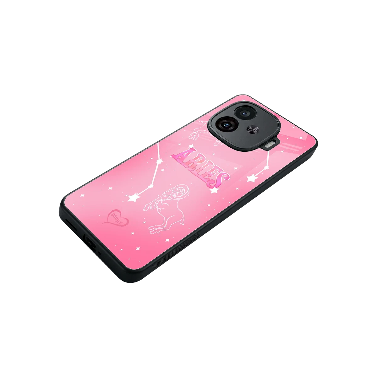Aries Aura stylish phone case for iqoo neo 10r 5g | glossy glass and slim fit