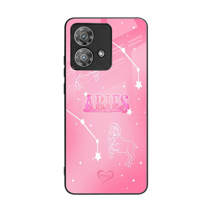 Aries Aura back phone cover | glass case for motorola edge 40 neo 5g
