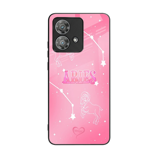 Aries Aura back phone cover | glass case for motorola edge 40 neo 5g