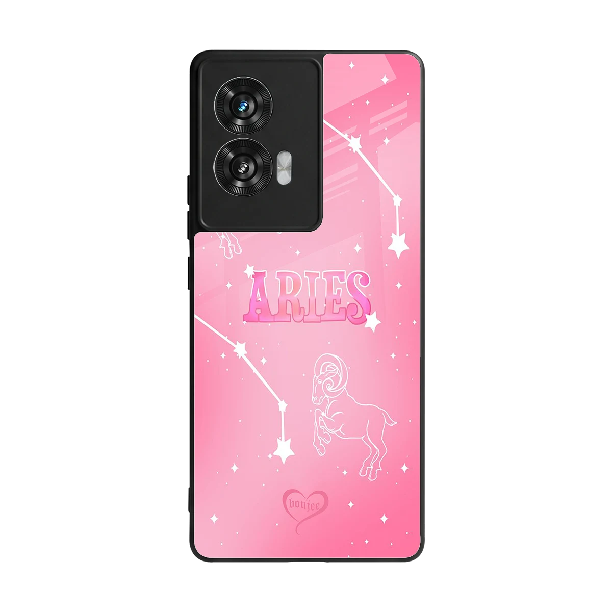 Aries Aura back phone cover | glass case for motorola edge 50 fusion