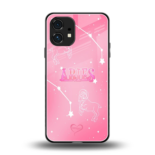 Aries Aura back phone cover | glass case for nothing phone 1