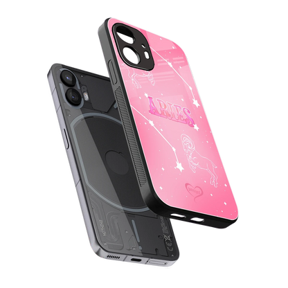 Aries Aura sleek nothing phone 2 cover with tempered glass back and TPU edges