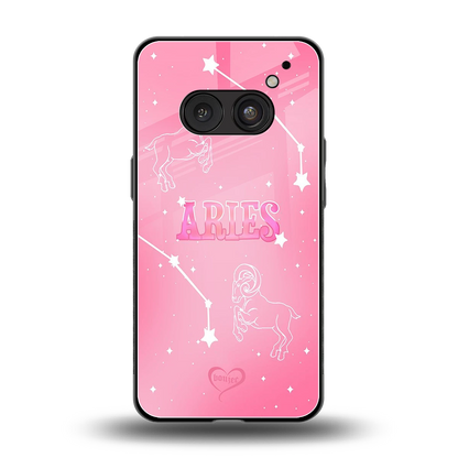 Aries Aura back phone cover | glass case for nothing phone 2a